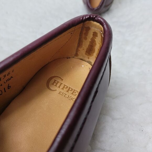 Chippewa Alec Eagle Womens penny loafer Size 10B Burgundy leather Upper Leather - Picture 10 of 11